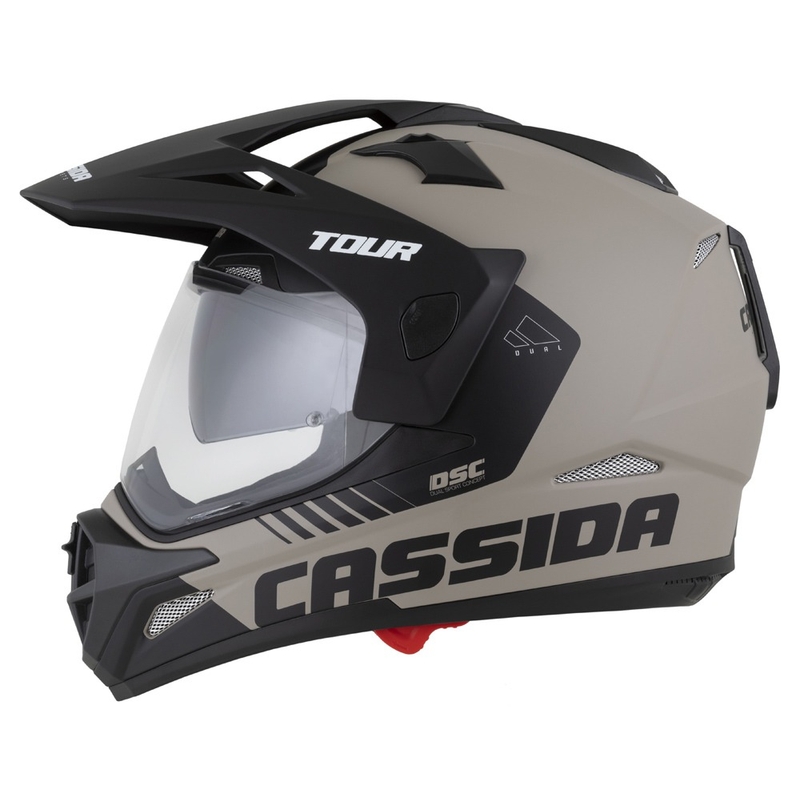 Casco enduro Cassida Tour 2.0 Dual arena mate-negro