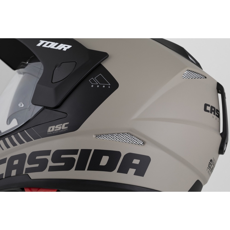Casco enduro Cassida Tour 2.0 Dual arena mate-negro