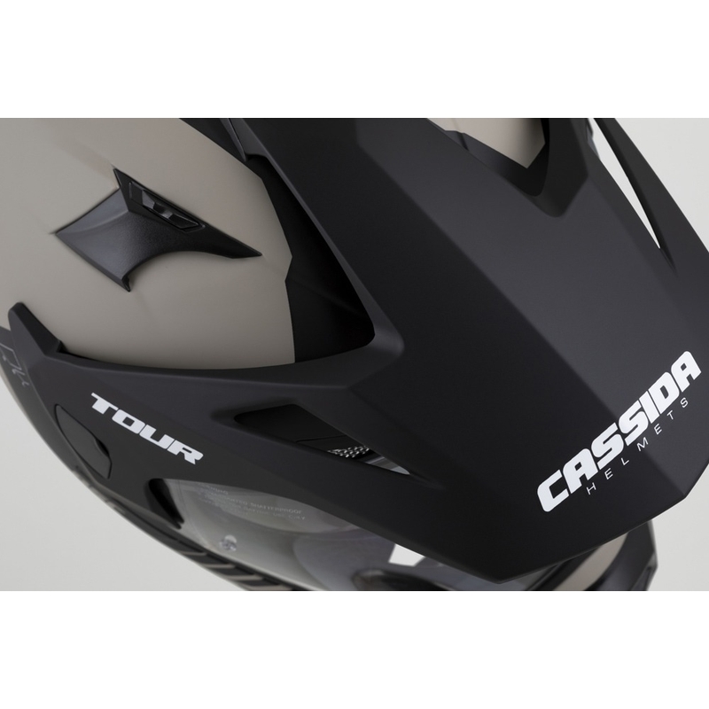 Casco enduro Cassida Tour 2.0 Dual arena mate-negro