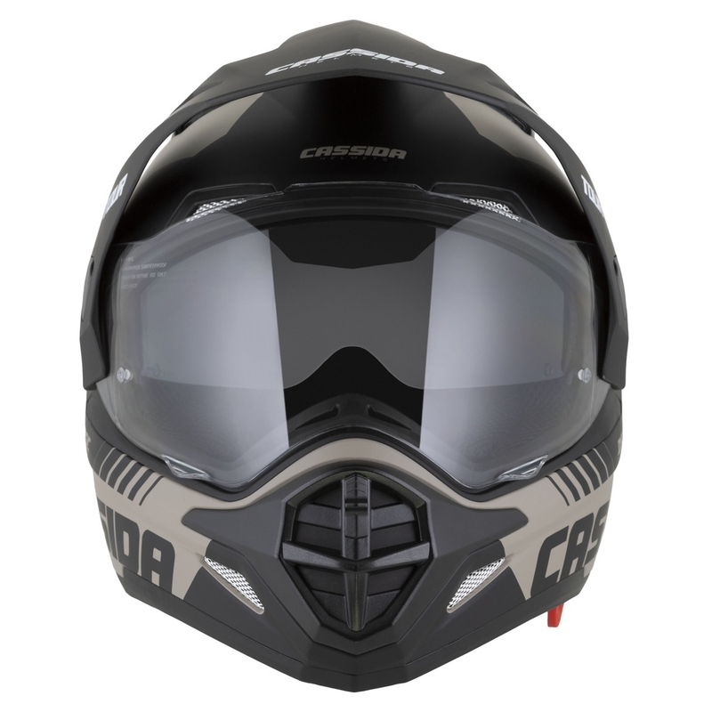 Casco enduro Cassida Tour 2.0 Dual arena mate-negro