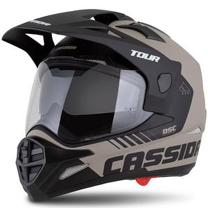 Casco enduro Cassida Tour 2.0 Dual arena mate-negro
