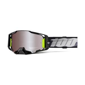Gafas de motocross 100% ARMEGA Lightspeed con plexiglás HIPER plateado