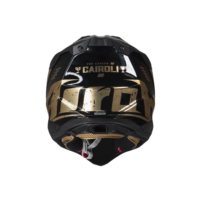 Casco de motocross Airoh Aviator 3.0 "TC 222 THE LEGEND" negro-oro