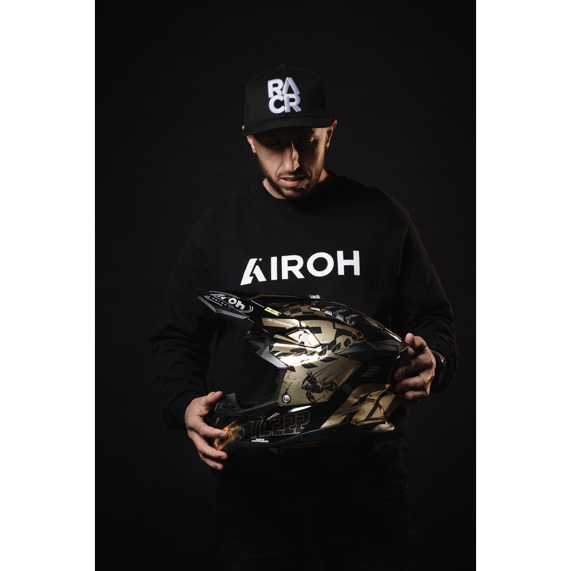 Casco de motocross Airoh Aviator 3.0 "TC 222 THE LEGEND" negro-oro