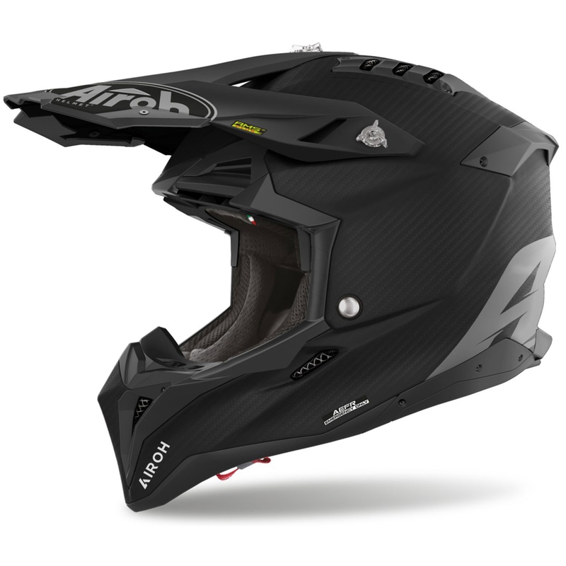 Casco de motocross Airoh Aviator 3.0 Carbon negro mate