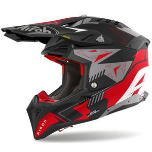 Casco de motocross Airoh Aviator 3 Spin rojo mate