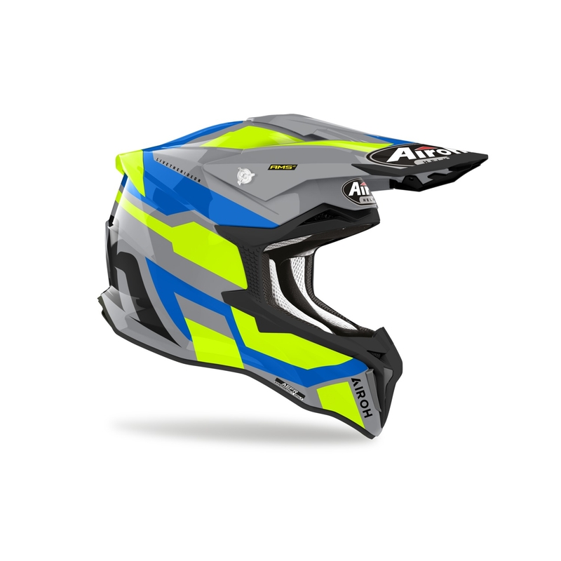 Casco de motocross Airoh Strycker Glam amarillo liquidación