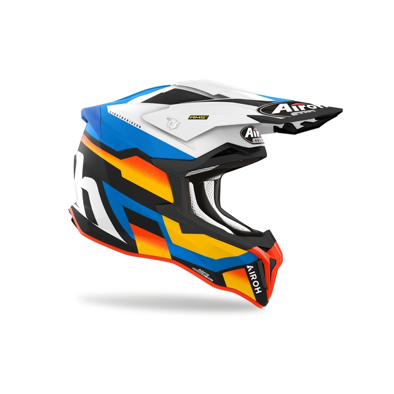 Casco de motocross Airoh Strycker Glam azul mate liquidación