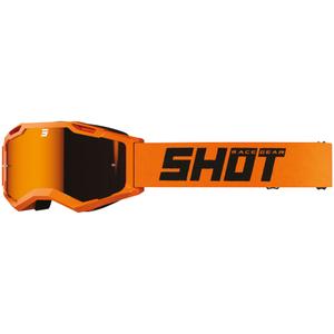 Gafas de motocross Shot Assault 2.0 Naranja sólido con plexiglás de iridio