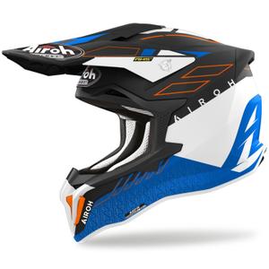 Casco de motocross Airoh Strycker Skin azul mate liquidación