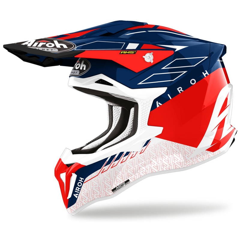 Casco de motocross Airoh Strycker Skin rojo liquidación