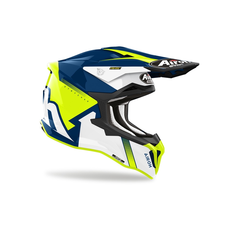 Casco de motocross Airoh Strycker Blazer amarillo liquidación