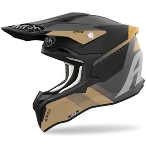 Casco motocross Airoh Strycker Blazer oro mate liquidación