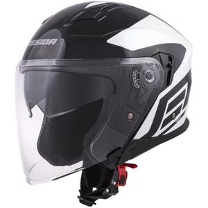 Casco Moto Cassida Jet Tech Corso Open Negro y Blanco