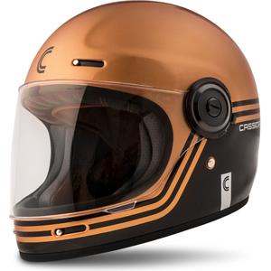 Casco integral de moto Cassida Fibre Super Hooligan negro y cobre liquidación