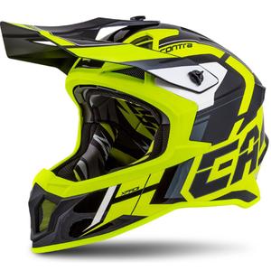 Casco de motocross Cassida Cross Pro II Contra fluo amarillo-gris-negro