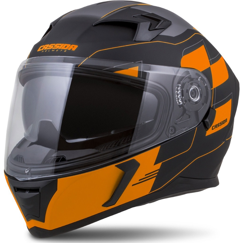 Casco integral Cassida Integral 3.0 RoxoR negro-naranja