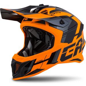 Casco Cassida Cross Pro II Contra Motocross naranja-negro-gris
