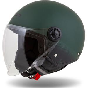 Casco de moto Cassida Handy abierto verde-negro
