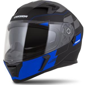 Casco integral Cassida Integral 3.0 RoxoR negro-gris-azul