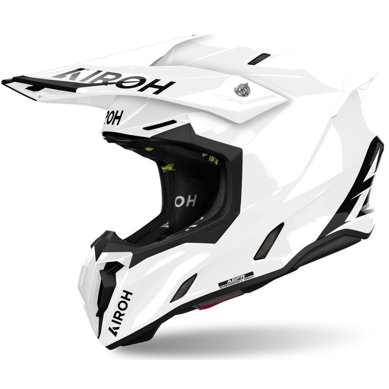Casco de motocross Airoh Twist 3 Color blanco brillante