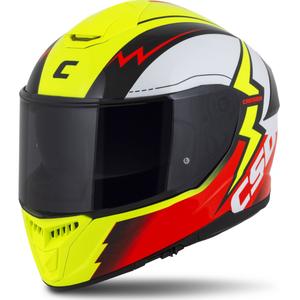 Casco integral de moto Cassida Integral GT 2.1 Flash amarillo fluo-rojo-negro-blanco