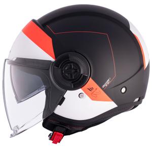 Casco de moto abierto MT Viale SV S 68 Unidades A5 blanco-rojo-negro