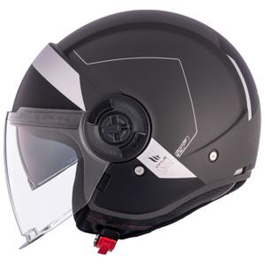 Casco de moto abierto MT Viale SV S 68 Unit D2 negro-gris liquidación