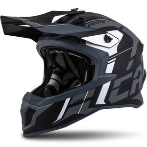 Casco de motocross Cassida Cross Pro II Contra negro-gris-blanco