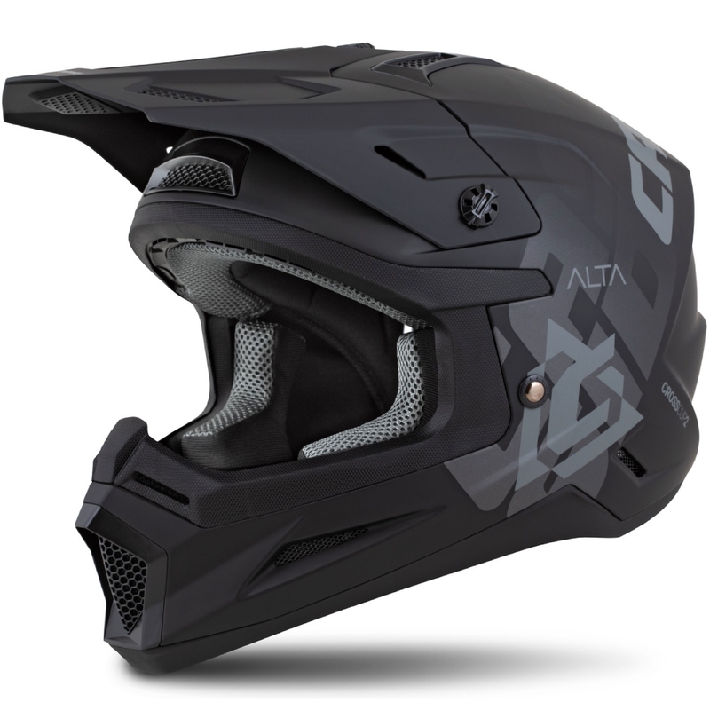 Casco de motocross Cassida Cross Cup 2 Alta negro-gris mate