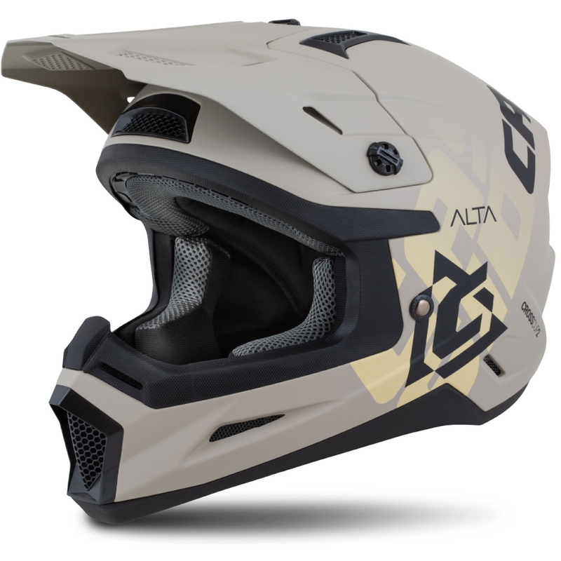Casco de motocross Cassida Cross Cup 2 Alta gris arena mate