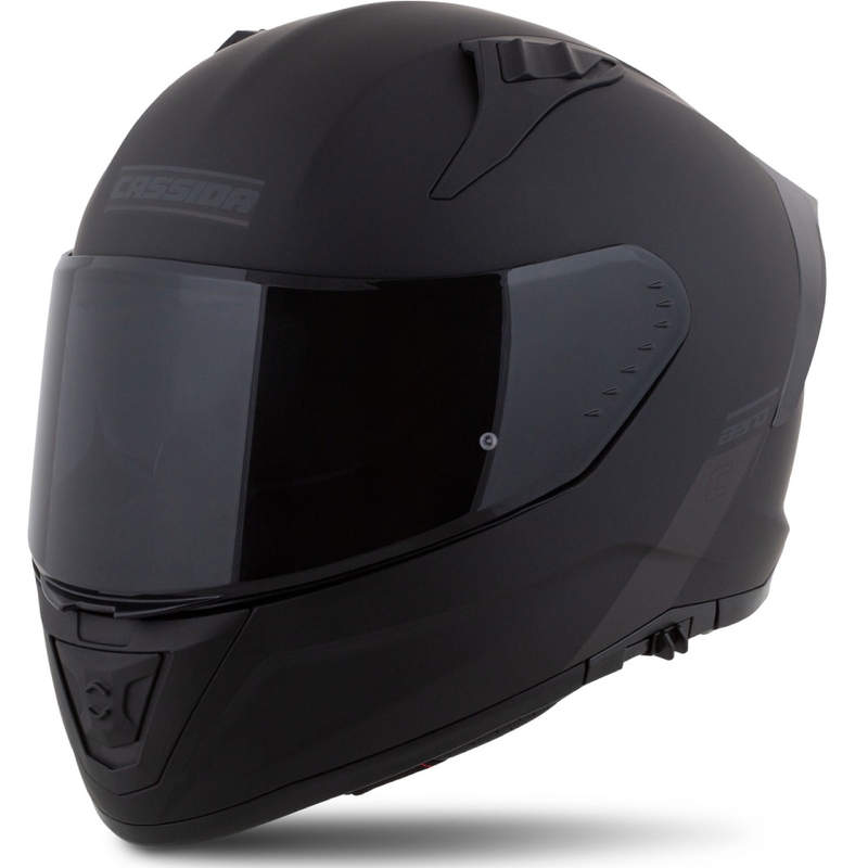 Casco de moto Cassida Aero integral negro-gris mate