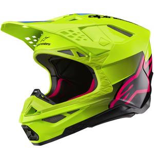 Casco de motocross Alpinestars Supertech S-M10 Unite amarillo flúor-negro-rosa