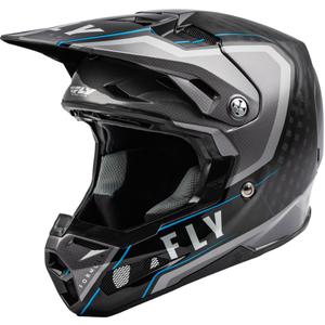 Casco de motocross FLY Racing Formula Axon negro-gris-azul