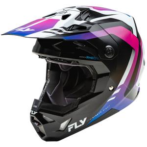 Casco motocross FLY Racing Formula CP blanco-negro-morado