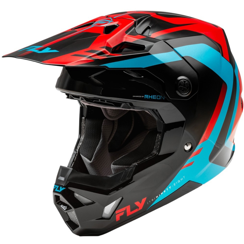Casco motocross FLY Racing Formula CP rojo-negro-azul