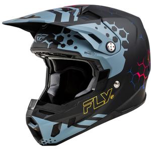 Casco motocross FLY Racing Formula CC Tektonic negro-gris