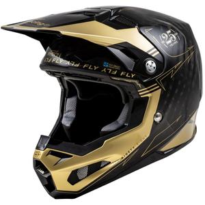 Casco de motocross FLY Racing Formula S Carbon negro-oro