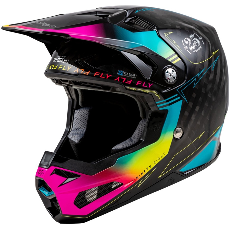 Casco motocross FLY Racing Formula S negro-azul