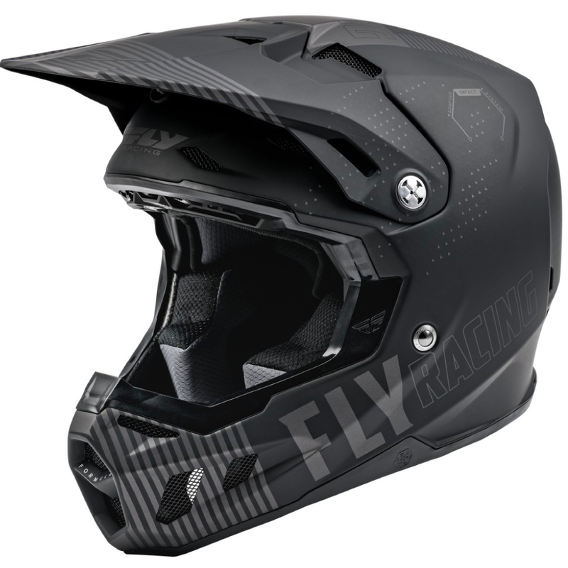 Casco motocross FLY Racing Formula CC Primario negro-gris mate
