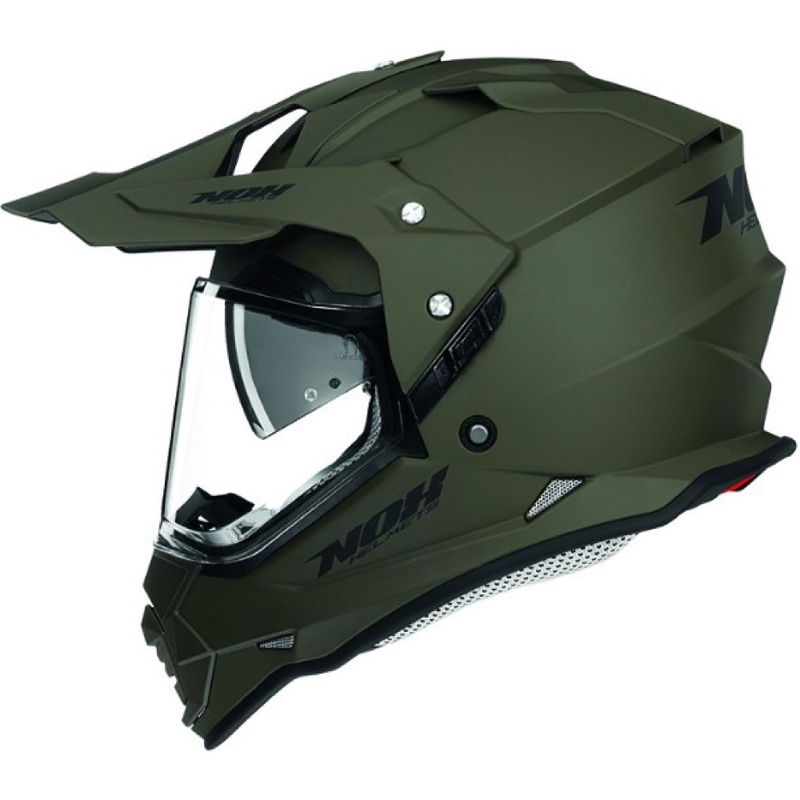 Casco de enduro NOX N312 verde mate