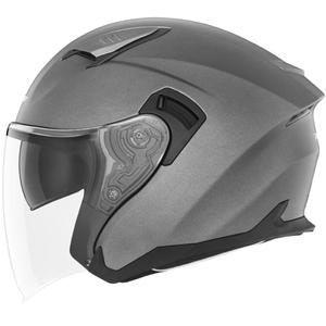 Casco de moto abierto NOX N130 titanio mate