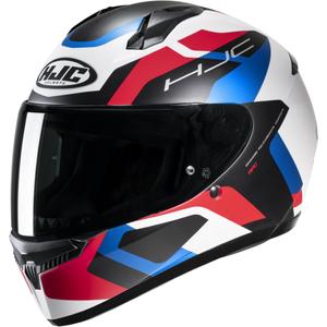 Casco integral de moto HJC C10 Tins MC21SF negro-azul-rojo-blanco