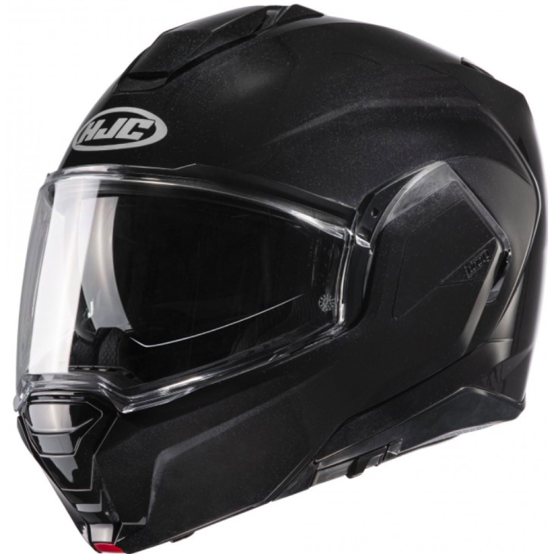Casco de moto plegable HJC I100 Solid metal negro