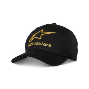 Gorra Gild Flexback de Alpinestars en color negro y dorado