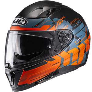 Casco integrado para moto HJC I70 Alligon MC7SF naranja-azul-negro liquidación