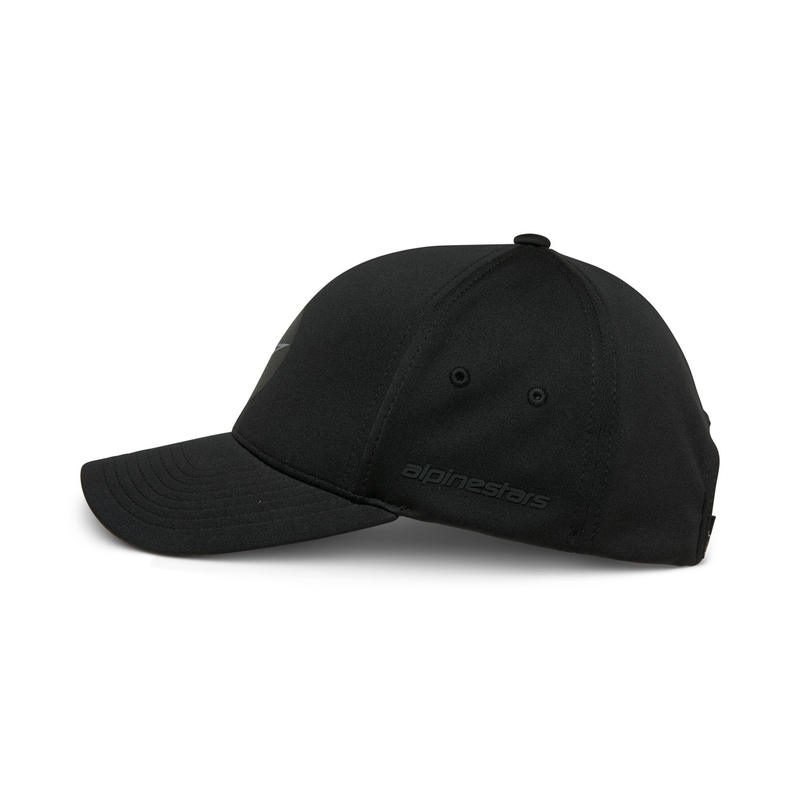 Gorra con visera ajustable Radius de Alpinestars, color negro