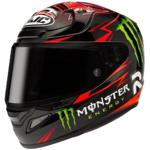 Casco integral HJC RPHA 12 Quartararo Replica MC1 negro