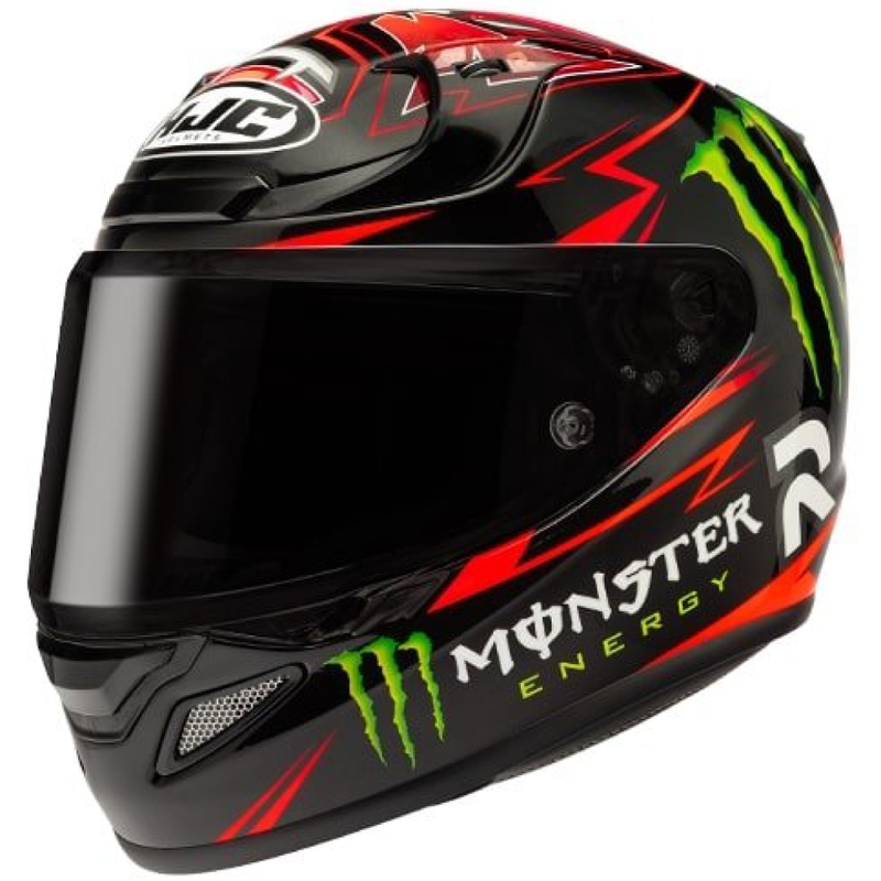 Casco integral HJC RPHA 12 Quartararo Replica MC1 negro liquidación