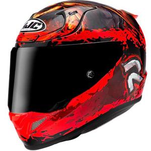 Casco integral HJC RPHA 12 Diablo Blizzard rojo